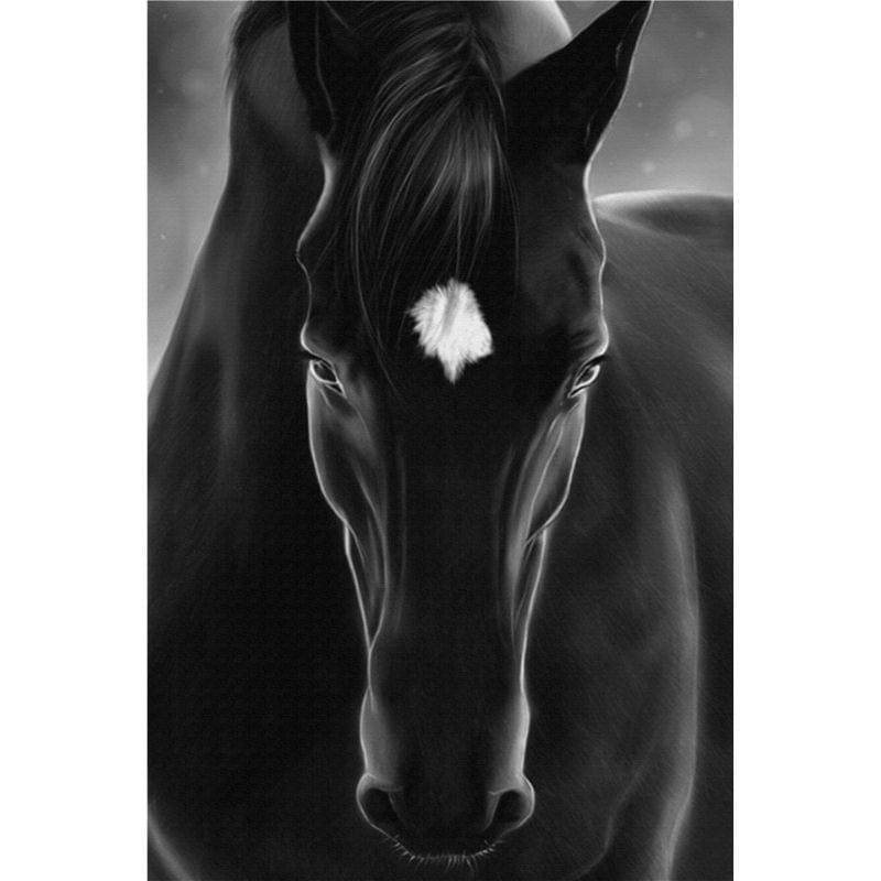 Shop 0 A / 21x30cm  8x12inch Horse Canvas Mademoiselle Home Decor