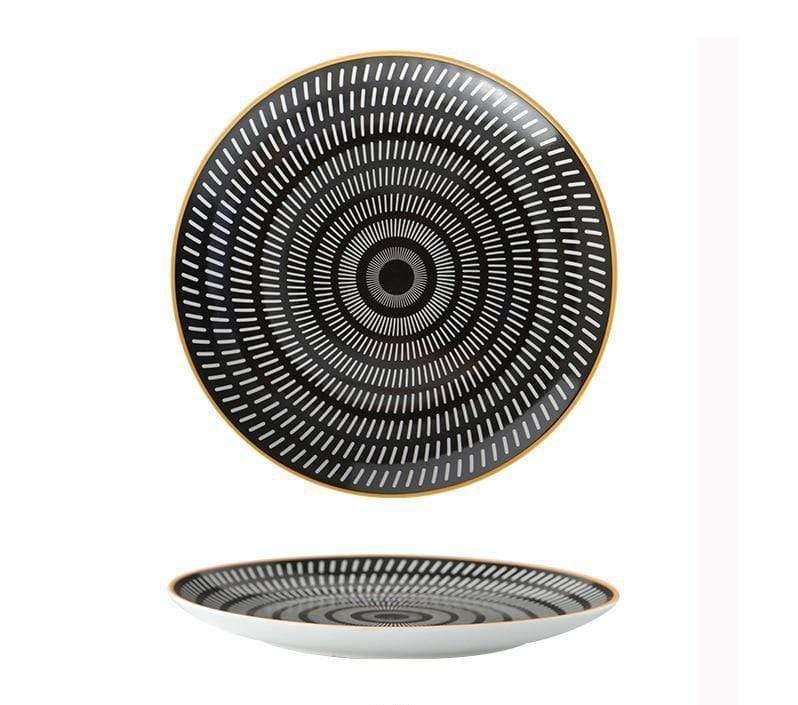 Shop 127824003 A / 6 Inches Iris Plate Set Mademoiselle Home Decor