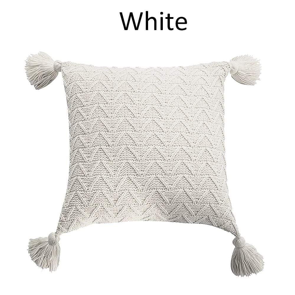 Shop 40507 White Iyla Cushion Cover Mademoiselle Home Decor