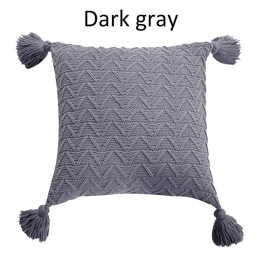 Shop 40507 Dark gray Iyla Cushion Cover Mademoiselle Home Decor