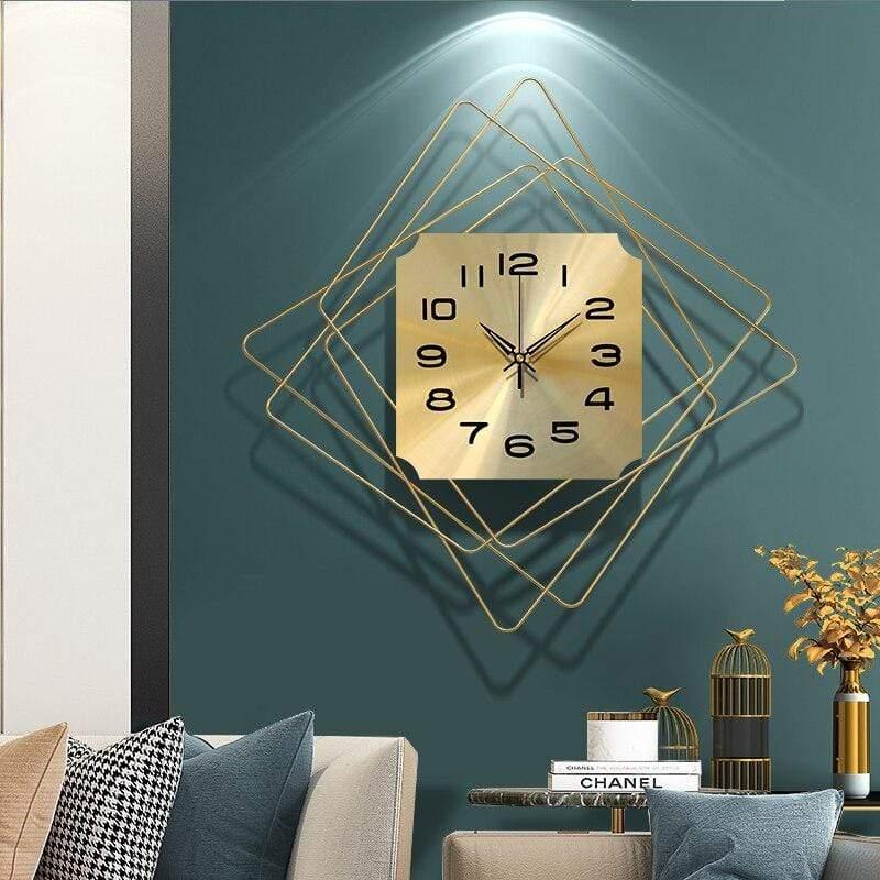 Shop 0 Modern Design Wall Clock Electronic Silent Movement Wall Clock Nordic Design Metal Iron Kitchen Reloj De Pared Home Decoration Mademoiselle Home Decor