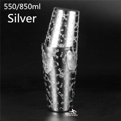 Shop 0 E 550ml/850ml Engraving Stainless Steel Cocktail Boston Bar Shaker Bar Tools Mademoiselle Home Decor