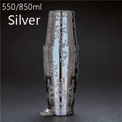 Shop 0 B 550ml/850ml Engraving Stainless Steel Cocktail Boston Bar Shaker Bar Tools Mademoiselle Home Decor