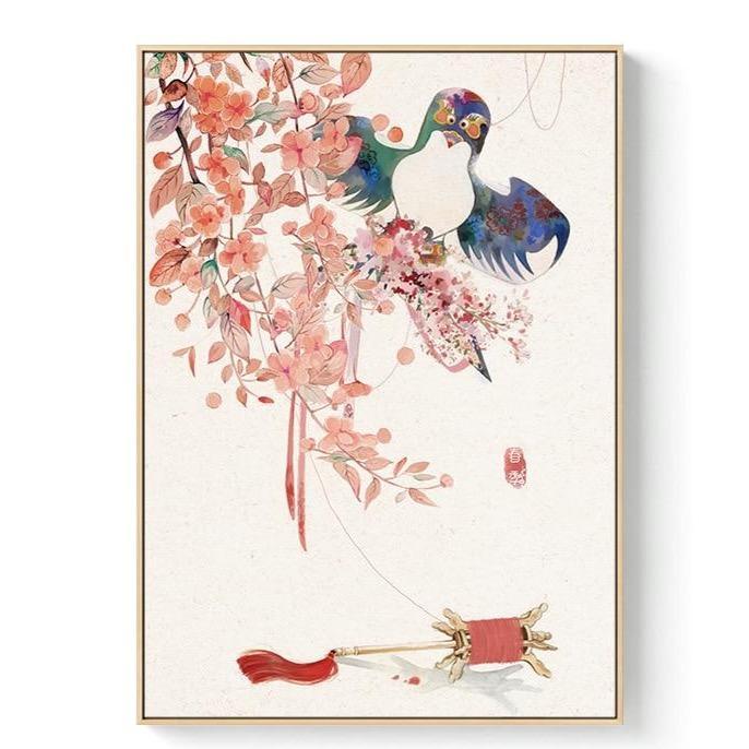 Shop 1704 45x60cm (No frame) / D Kansai Canvas Mademoiselle Home Decor