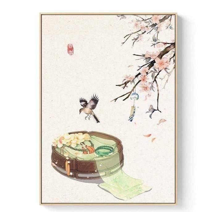 Shop 1704 45x60cm (No frame) / E Kansai Canvas Mademoiselle Home Decor