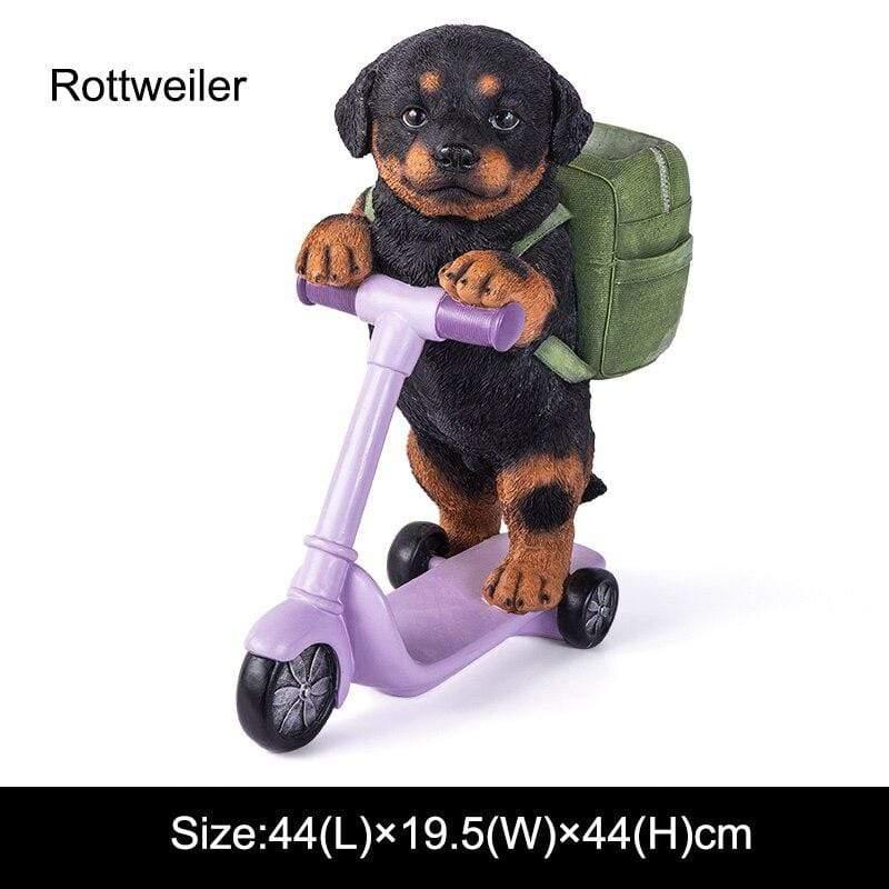 Shop 0 Rottweiler Home Decor Sculpture Scooter Dog Large Size Art Animal Statues Figurine Room Decoration Resin Statue Ornamentgift Holiday Gift Mademoiselle Home Decor