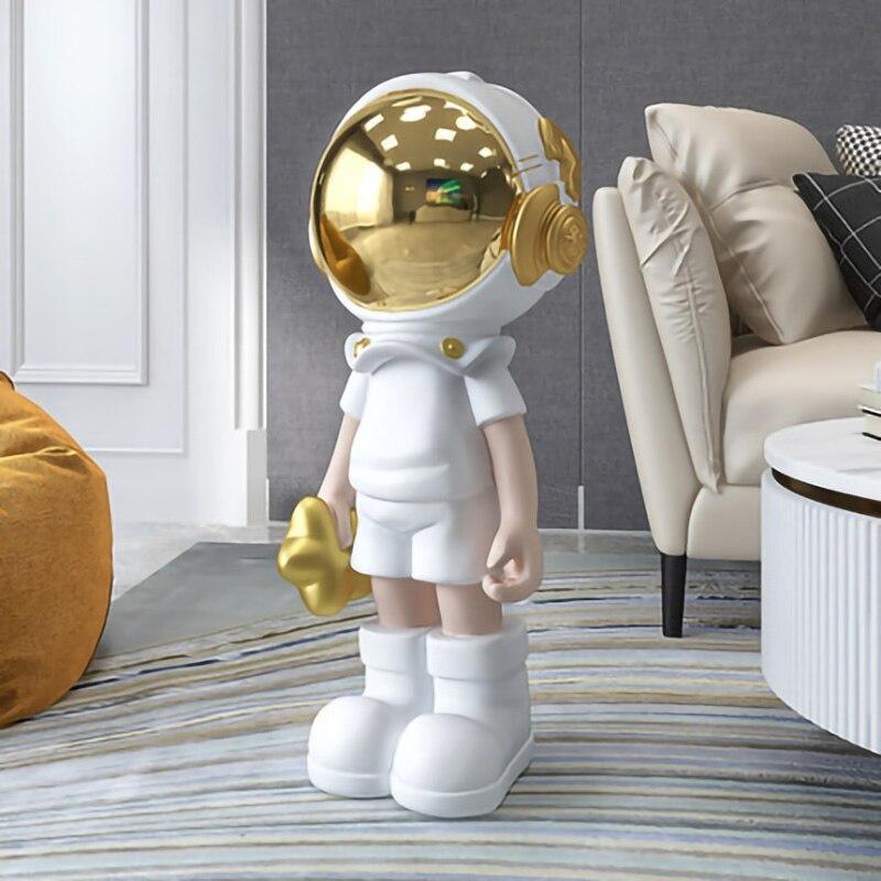 Shop 0 Shine Facial B Nordic Style Home Decor Statue Cartoon Astronaut Figurine Sculpture Living Room Decorative Modern Large Arts Crafts Gifts Statue Mademoiselle Home Decor