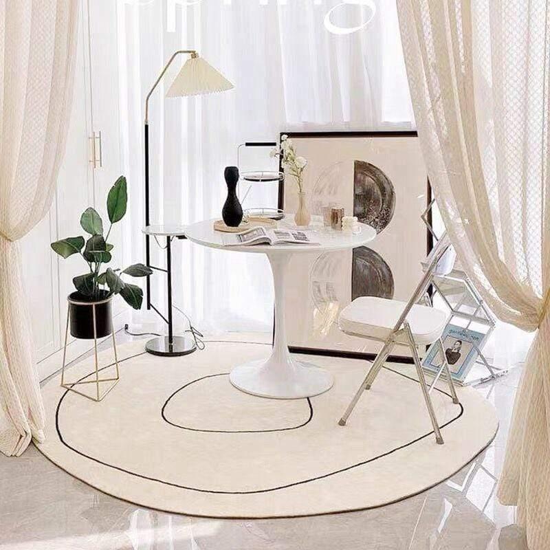 Shop 0 Ins Irregular Carpet Living Room Coffee Table Floor Mat Nordic Simple Lines Large Area Rug Bedroom Bedside Soft Decor Carpets Mademoiselle Home Decor