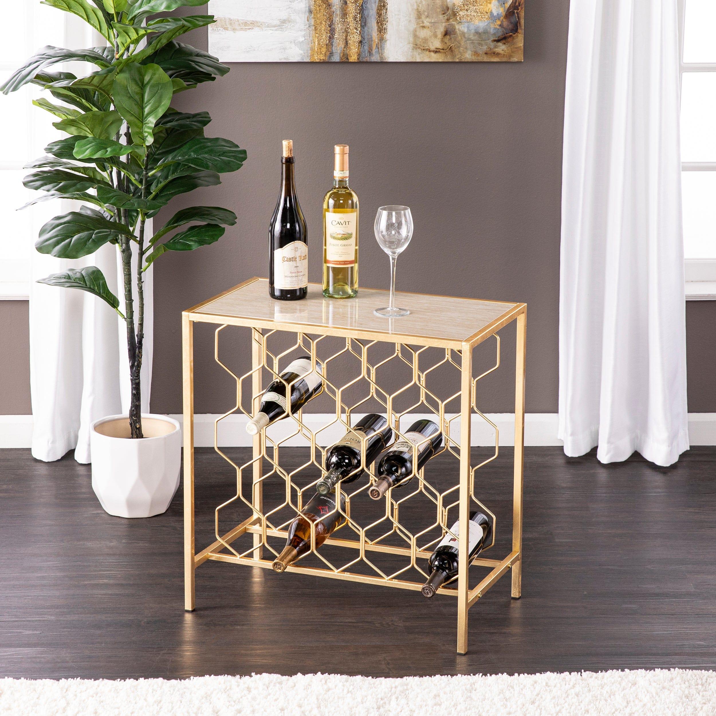 Shop Konetta Wine Storage Side Table Mademoiselle Home Decor