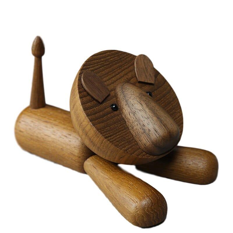 Shop 0 Home Decor Small furniture wooden ornaments Scandinavian lion crafts large tail wooden small squirrel crafts gifts wooden gifts Mademoiselle Home Decor