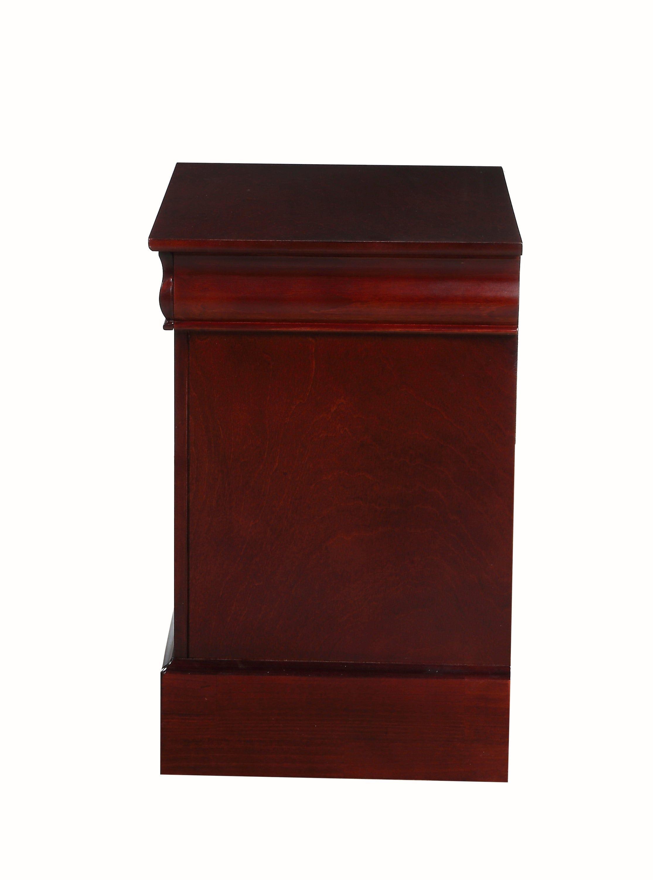 Shop ACME Louis Philippe III Nightstand in Cherry 19523 Mademoiselle Home Decor