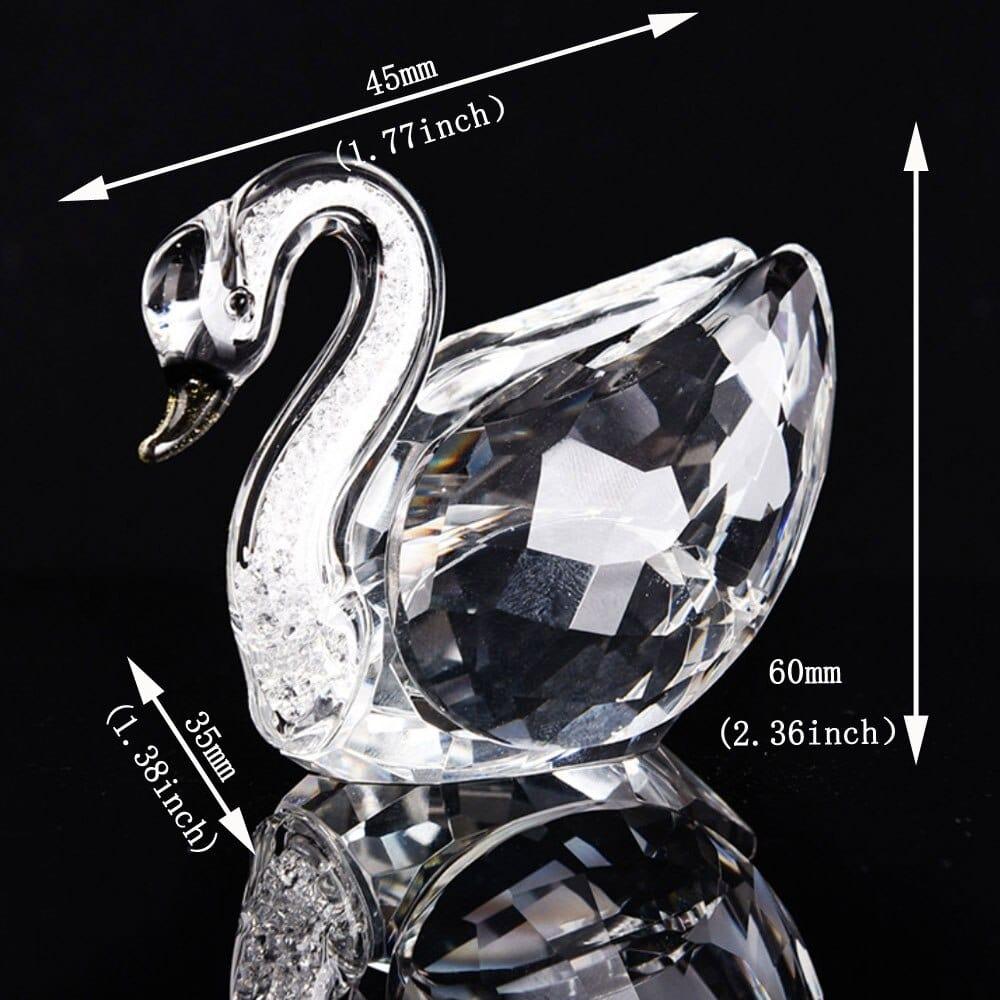 Shop 0 5 Colors Cute Swan Crystal Figurines Glass Ornament Collection Diamond Swan Animal Paperweight Table Craft Home Decor Kids Gifts Mademoiselle Home Decor