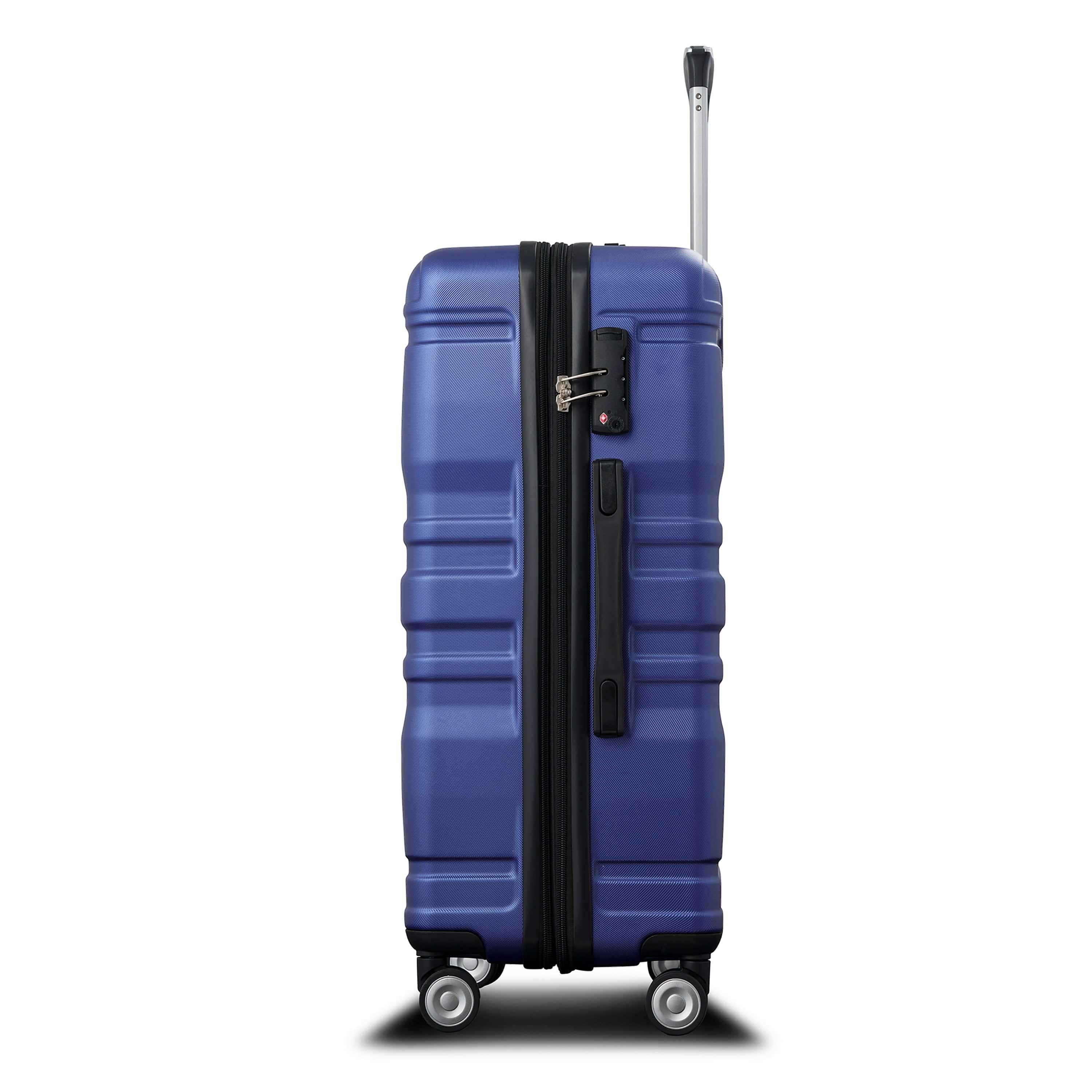 Shop Marcia Azure Expandable Luggage Set Mademoiselle Home Decor