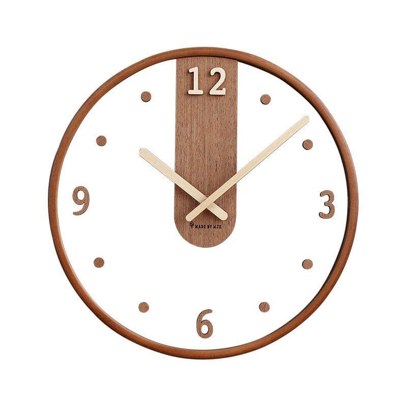 Shop 0 Diameter 30CM Minimalist wall clock living room decoration creative transparent clock simple Japanese fashion ins ultra-quiet clock Mademoiselle Home Decor