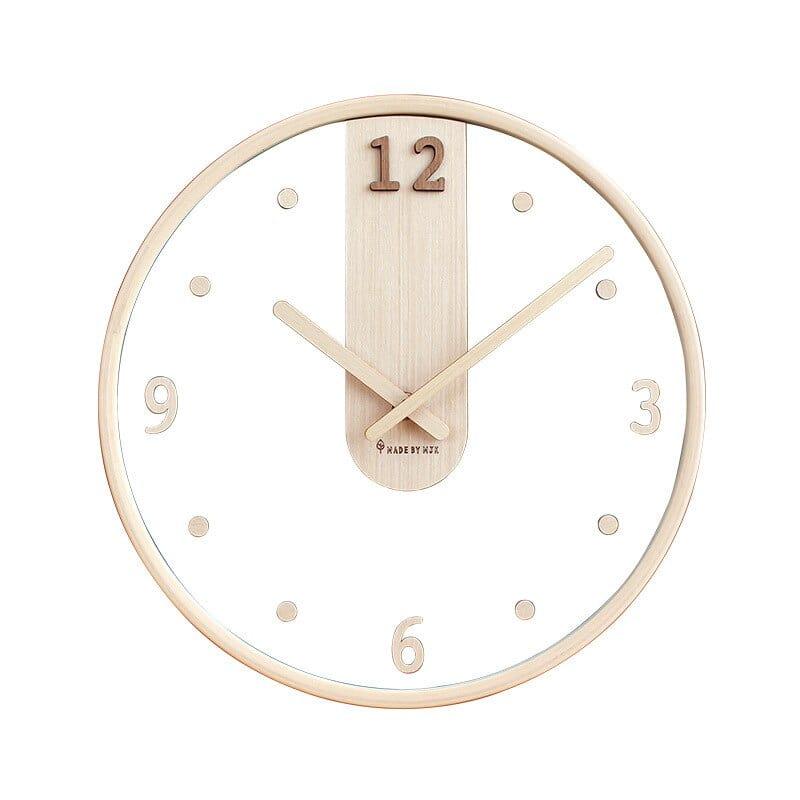 Shop 0 Diameter 30CM 1 Minimalist wall clock living room decoration creative transparent clock simple Japanese fashion ins ultra-quiet clock Mademoiselle Home Decor