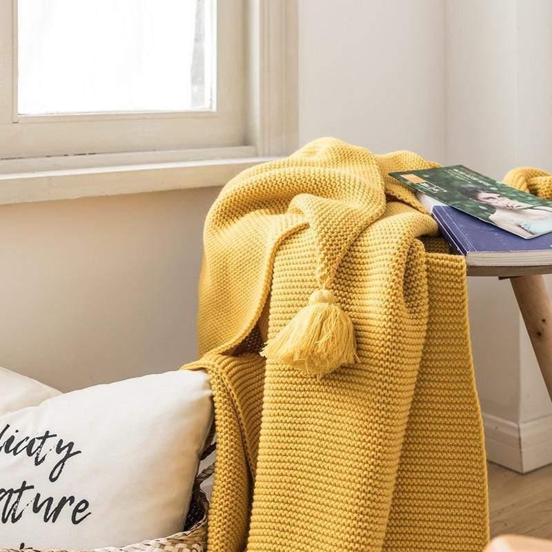 Shop 40602 Mustard Marco Throw Mademoiselle Home Decor