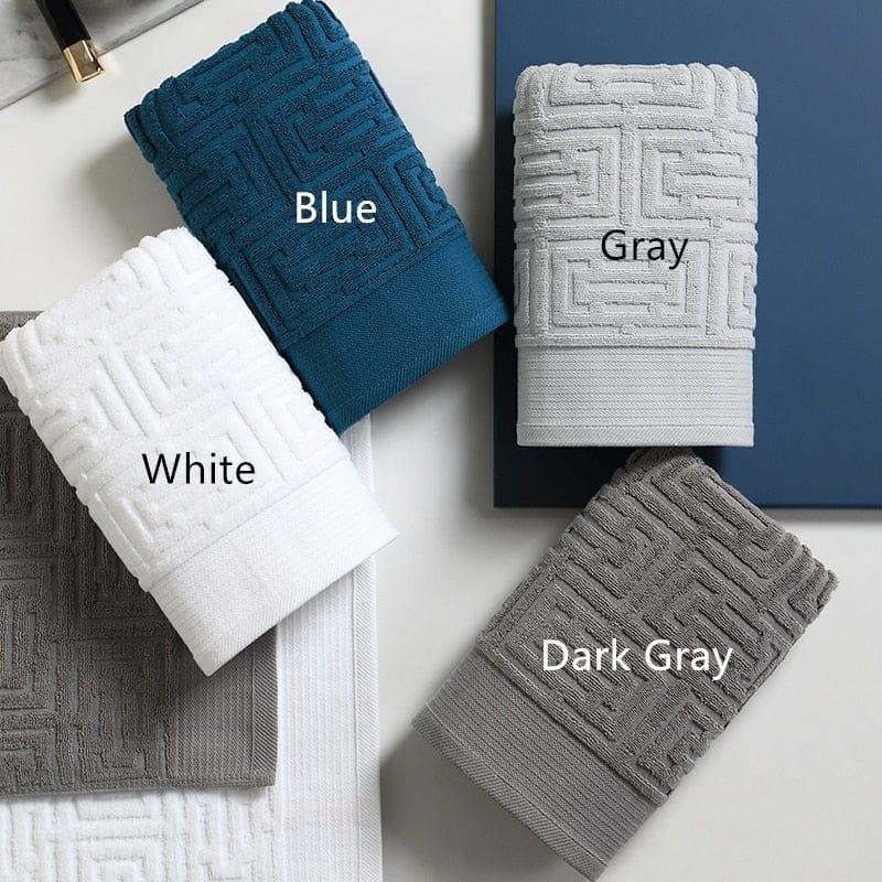 Shop 0 Two Blue / 150g 35x75cm / China|2pcs 2Pieces/Lot Thick 100%Cotton Men Women Face Towel Luxury Water Absorbent Beach Towels Mademoiselle Home Decor