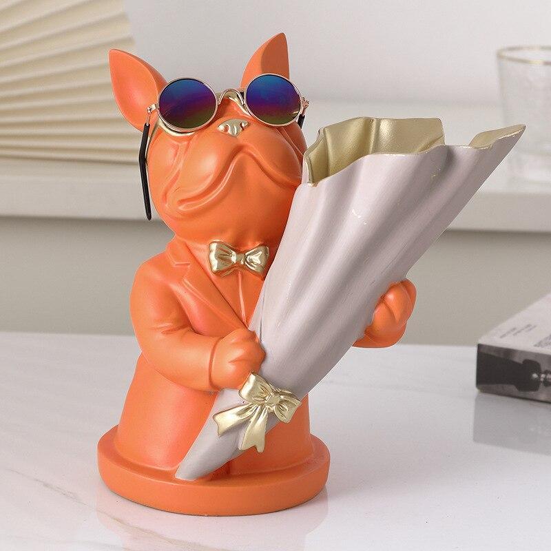 Shop 200001438 Orange Marco Vase Mademoiselle Home Decor