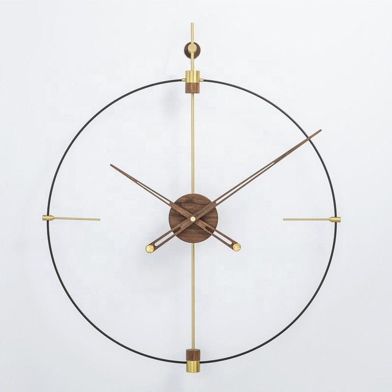 Shop 0 Walnut with scale / Diameter 60CM Unusual Luxury Wall Clocks  Decorative Modern Living Room Home Decor Minimalist Diy Wall Clocks Modern Nordic Art Big Wall Watch Mademoiselle Home Decor