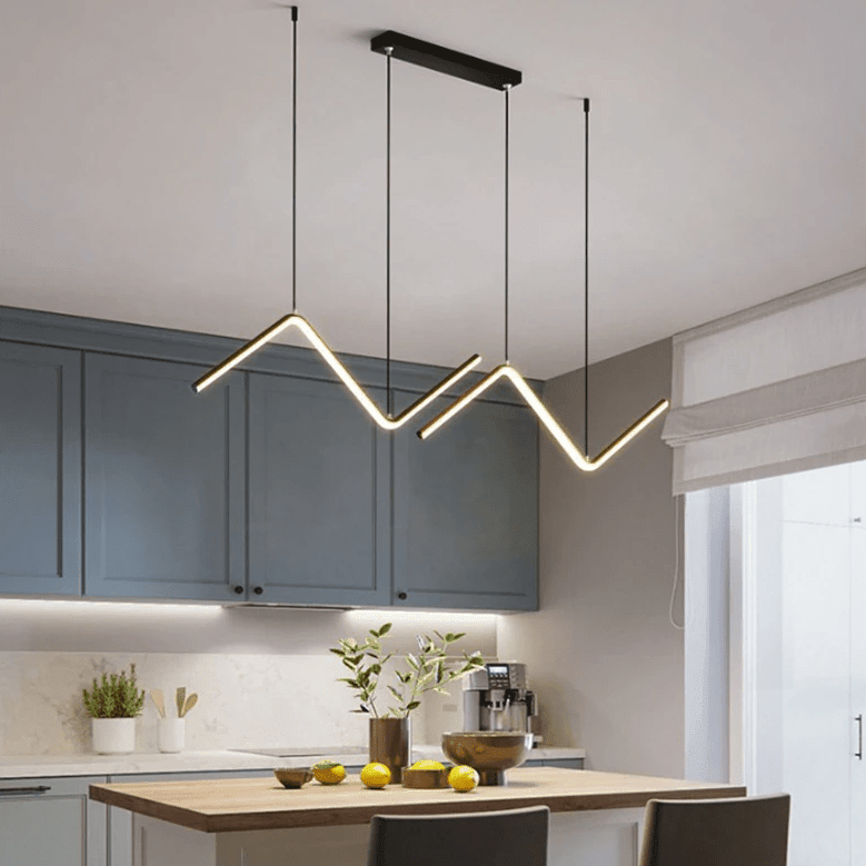 Shop 0 Nordic Pendant Light Art Line Led Haning Lamp Geometric Chandelier Indoor Lights For Restaurant Bar Front Desk Office Decoration Mademoiselle Home Decor