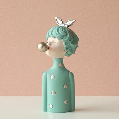 Shop 200044142 Small Blue Millie Sculpture Mademoiselle Home Decor