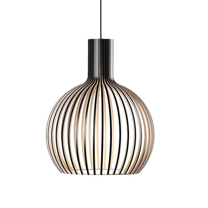 Shop 0 Nordic Black Wood Birdcage E27 Bulb Pendant Light Modern Home Deco Bamboo Weaving Wooden Pendant Lamp Mademoiselle Home Decor