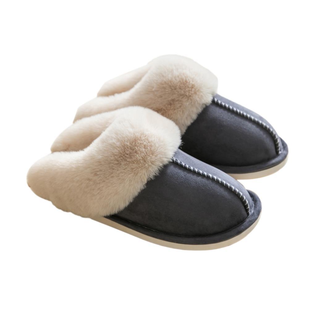 Shop 200001004 Dark Gray / 35 Monroe Slippers Mademoiselle Home Decor