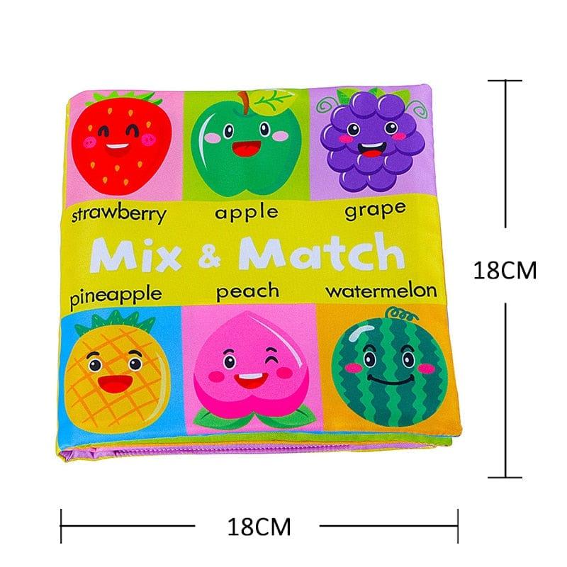 Shop 0 Fruit 626 Montessori Sensory Soft Learning Books Mademoiselle Home Decor