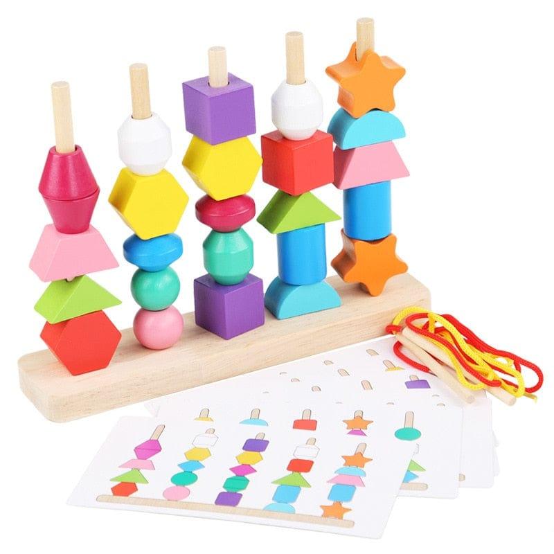 Shop 0 Montessori Wooden Matching Puzzle Toy Mademoiselle Home Decor