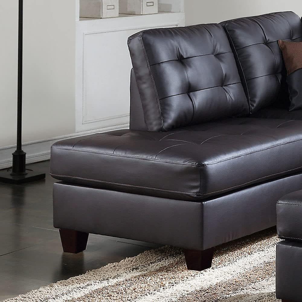 Shop Moravian Faux Leather Sofa Mademoiselle Home Decor