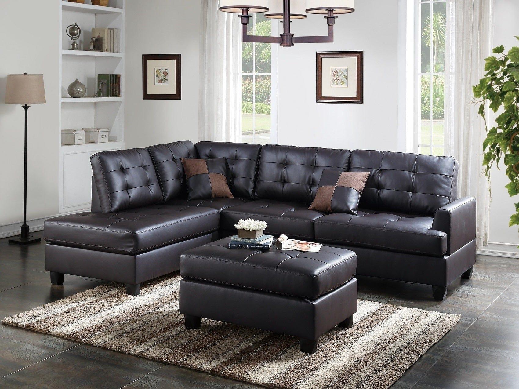 Shop Moravian Faux Leather Sofa Mademoiselle Home Decor