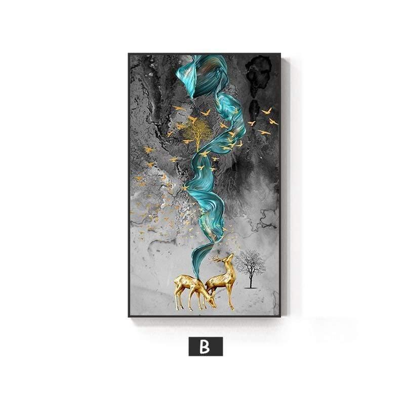 Shop 1704 30x53cm no frame / B Mystical Canvas Mademoiselle Home Decor