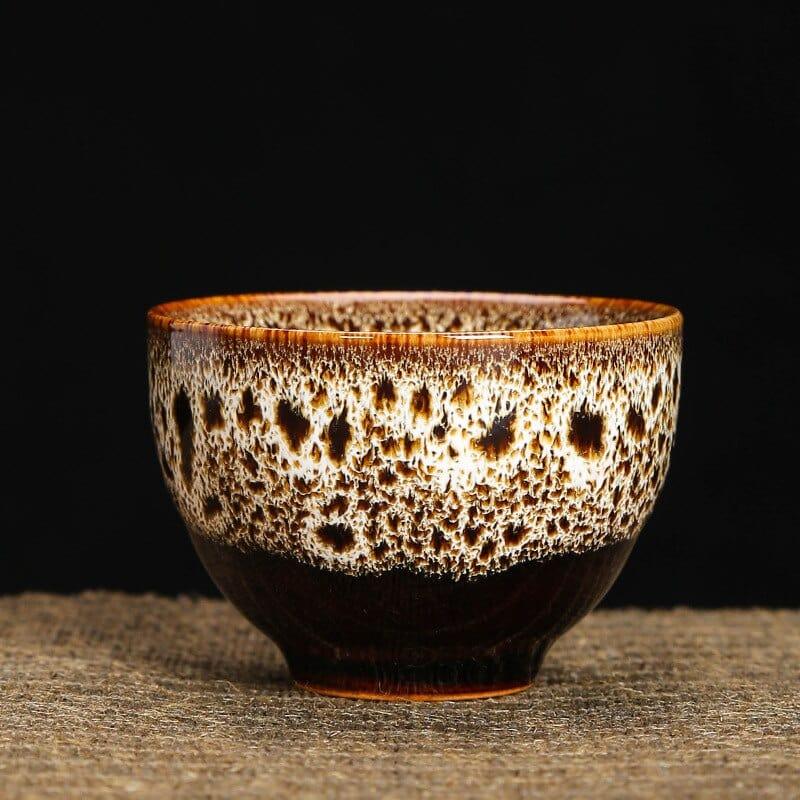 Shop 0 B2 6.1x4.3cm 50ML 1pc Kiln Change China Ceramic Tea Cup Temmoku Glaze Porcelain Kung Fu Cups Set Pottery Jianzhan Drinkware Tableware Wholesale Mademoiselle Home Decor