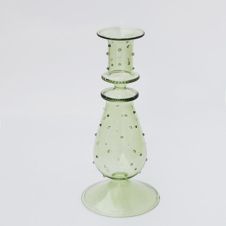 Shop 0 Green Glass Candle Holder For Wedding Decorations Candlestick Romantic Candelabros Nordic Candle Stand Candle Holders Glass Mademoiselle Home Decor
