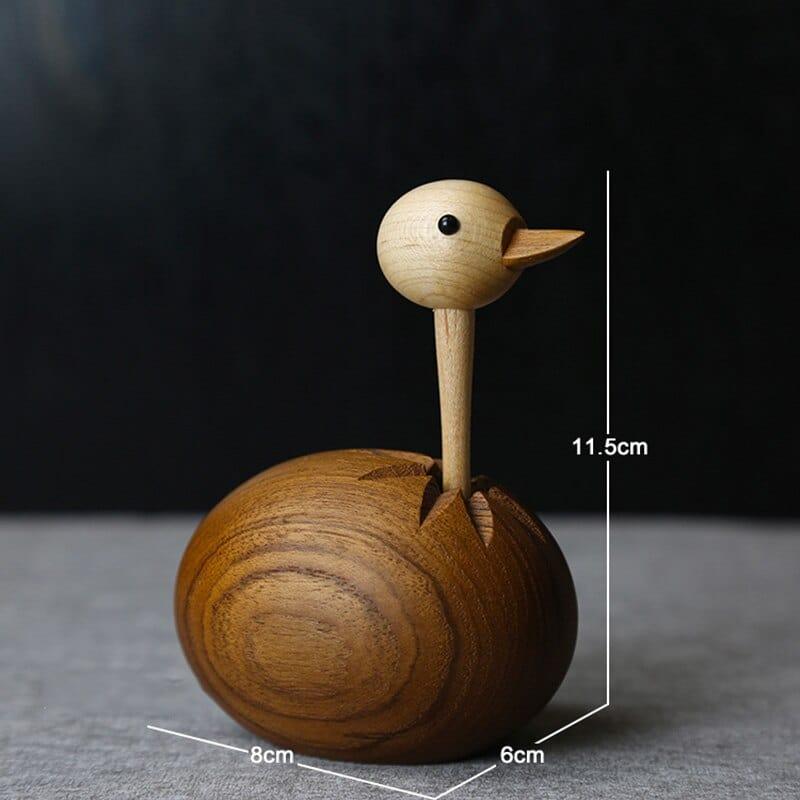 Shop 0 Nordic Handicraft Log Handmade Ostrich Puppet Solid Wood Ornaments Creative Wood Home Decorations Mademoiselle Home Decor