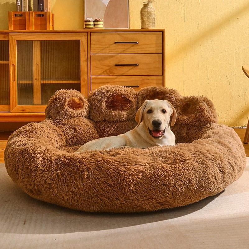 Shop 0 Dog Bed Cat Mat Round Large Pet House Long Plush Deep Sleeping Warm Bear Paw Shape Super Soft Cushion Calm Beds  Pet Supplies Mademoiselle Home Decor