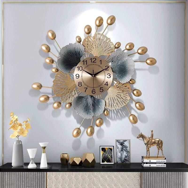 Shop 0 Metal Creative Wall Clocks Chinese Style Luxury Living Room  Modern Design Art Wall Clocks Quartz Reloj Mural Home Decor DG50WC Mademoiselle Home Decor