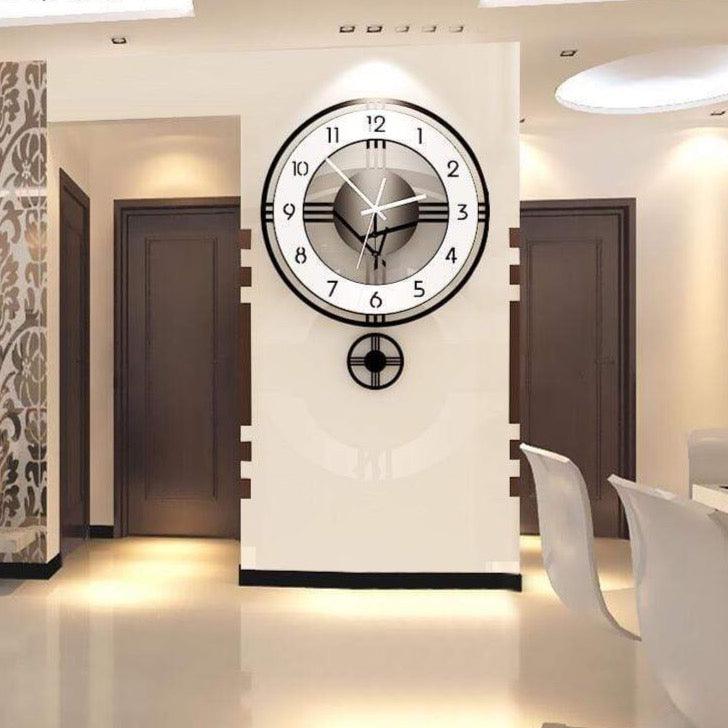 Shop 0 MEISD Vintage Clock Wall Modern Quartz Silent Watch Round Pendulum Retro Home Decoration Kitchen White Horloge Free Shipping Mademoiselle Home Decor