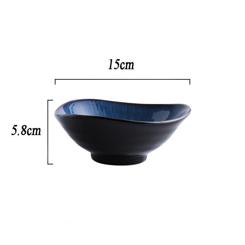 Shop 0 H03 Creative Tableware Klin Glaze Blue Color ceramic Plate Home Flat Plate Deep Steak Dish Bowls Breakfast Dinner Dishes And Plates Mademoiselle Home Decor