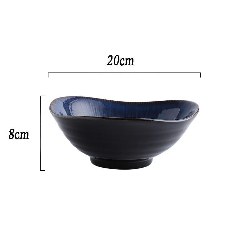 Shop 0 H09 Creative Tableware Klin Glaze Blue Color ceramic Plate Home Flat Plate Deep Steak Dish Bowls Breakfast Dinner Dishes And Plates Mademoiselle Home Decor