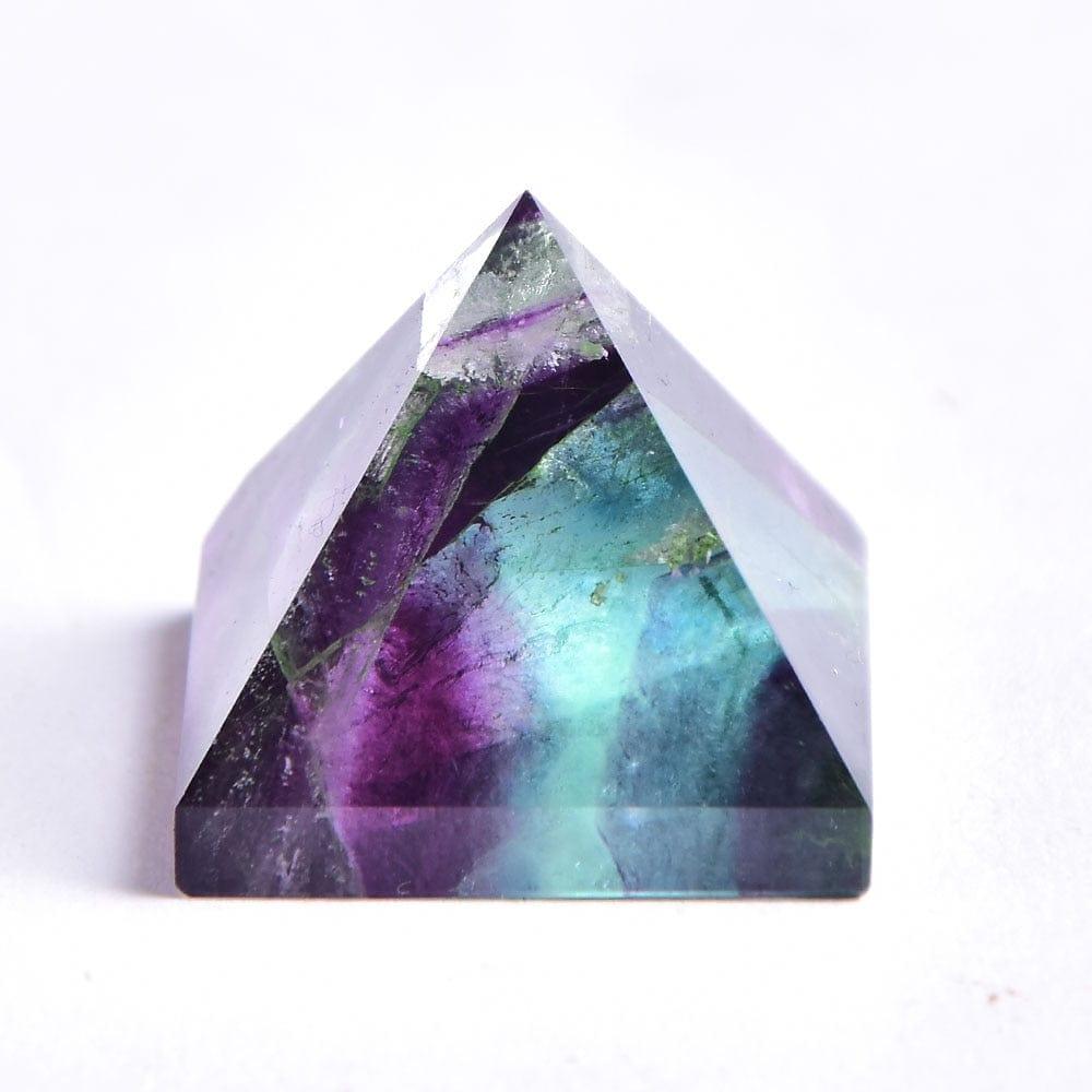 Shop 0 Fluorite Natural Fluorite Crystal Pyramid Quartz Healing Stone Chakra Reiki Crystal Tiger Eye Point Home Decor Crafts Of Gem Stone 1PC Mademoiselle Home Decor