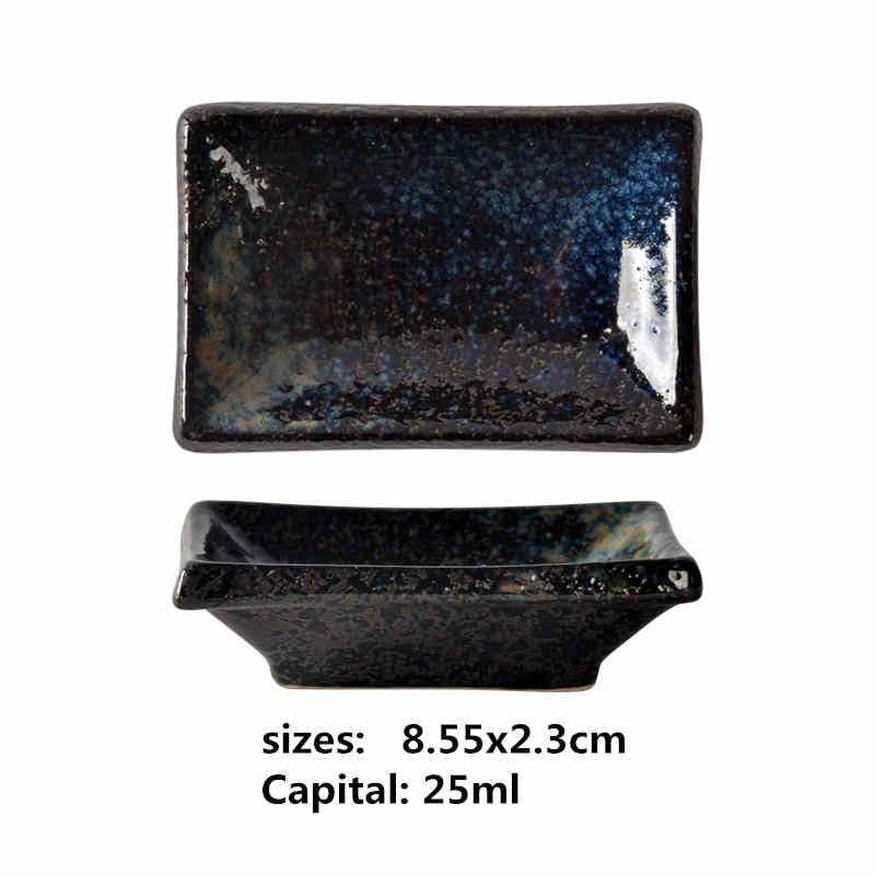 Shop 0 20 ceramic small square sauce dish Japanese style sushi dish flavoring sushi mustard plate soy sauce cherry blossom Pepper tray Mademoiselle Home Decor