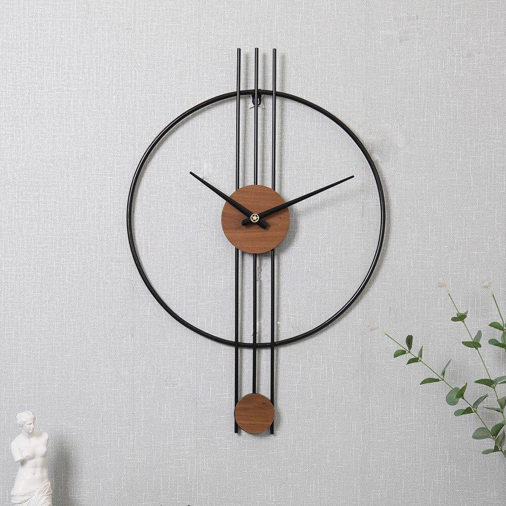 Shop 0 black / diameter 45cm ZGXTM Nordic Golden Wrought Iron Wall Clock Creative Flower Decoration Clock Simple Mute Living Room Dinning Room Wall Clocks Mademoiselle Home Decor