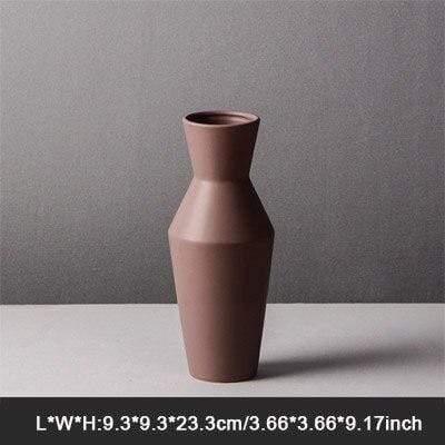 Shop 200001438 Cocoa Santorini Vase Mademoiselle Home Decor