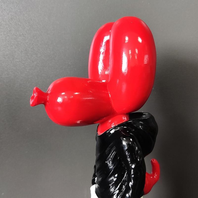 Shop 0 Nordic Balloon Dog Statue Jeff Junior STREET ART Sculpture Home Decoration Animal Doll Sculpture Craft Living Room Ornament Mademoiselle Home Decor