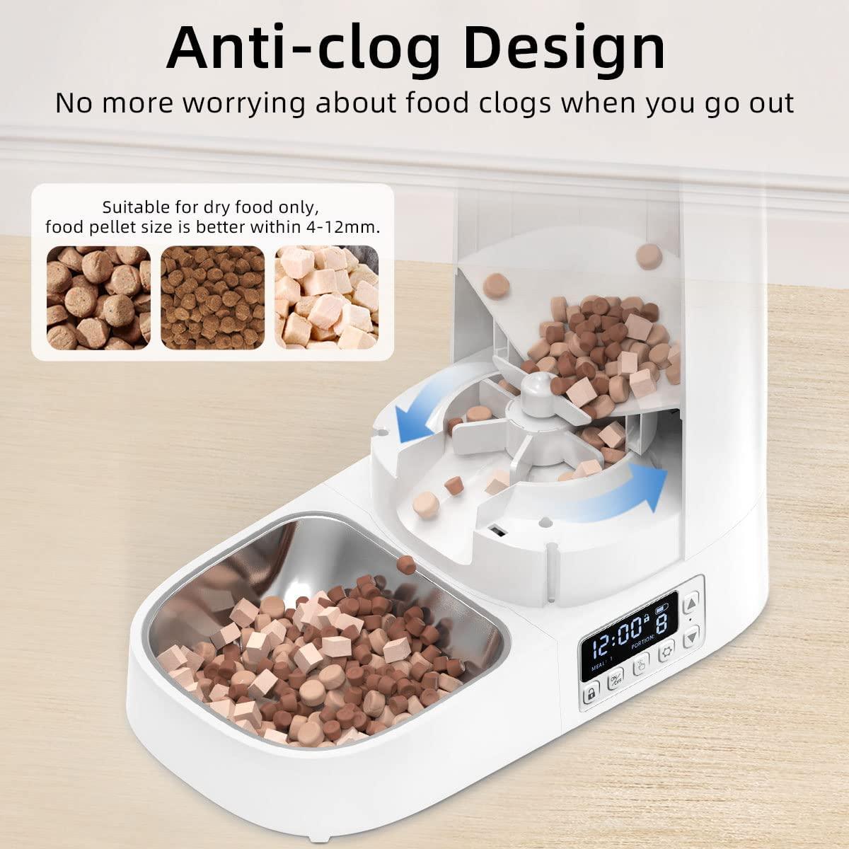 Shop 0 ROJECO Automatic Pet Feeder Smart Control Cat Food Dispenser Accessories Auto Pet Feeder For Cats Chats Dog Dry Food Feeding 4L Mademoiselle Home Decor