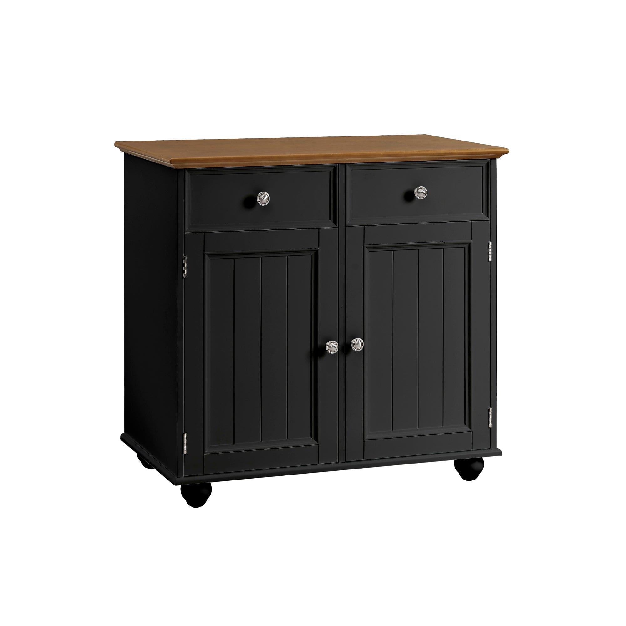 Shop Modern Sideboard Buffet Cabinet with Storage Cabinets, Drawers and Shelves for Living Room, Kitchen, Black Mademoiselle Home Decor