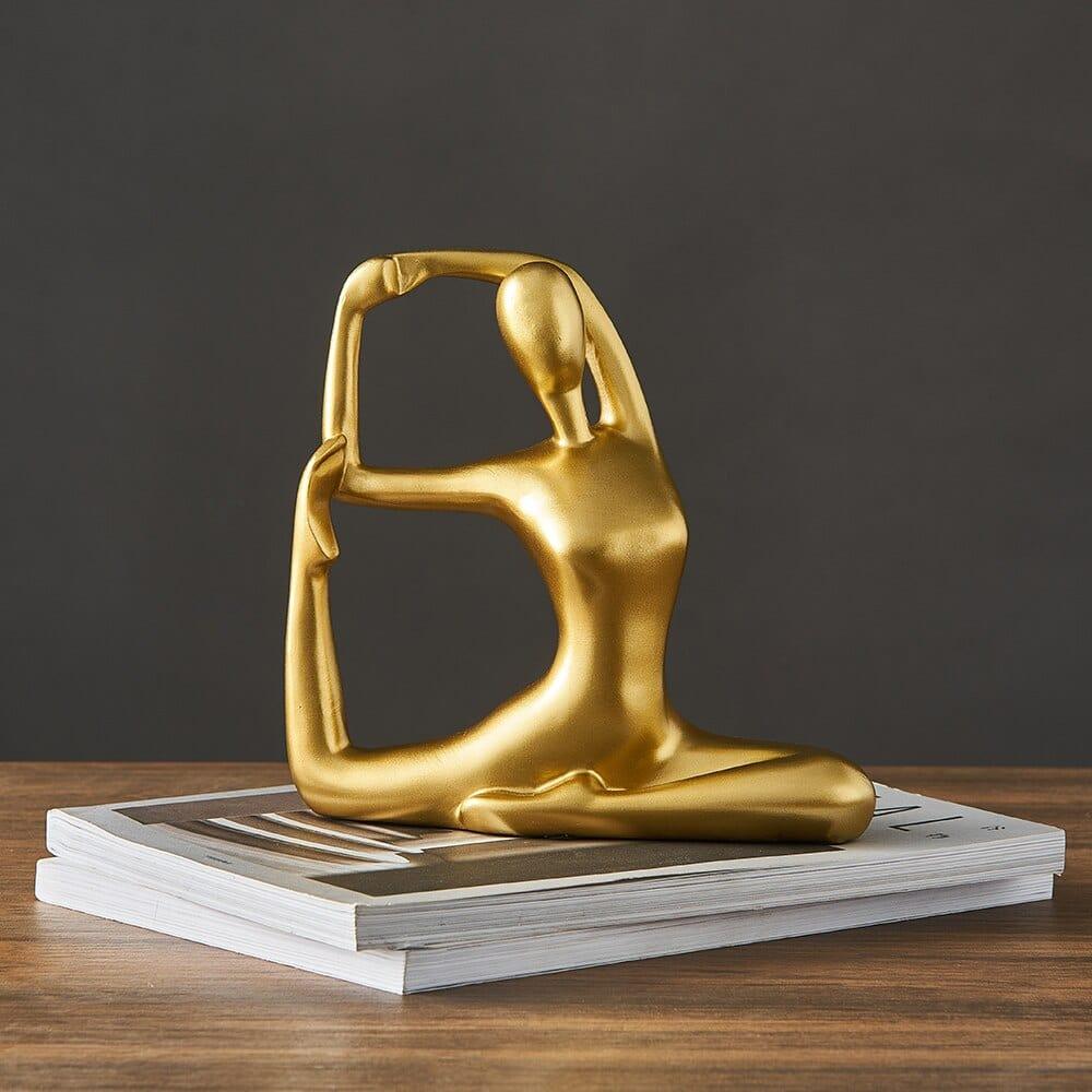 Shop 0 Gold Yoga Resin Ornaments Miniatures Figurines Office Desk Living Room Decorative  Crafts Sculpture Yoga Gymnastics Lovers Gift Mademoiselle Home Decor