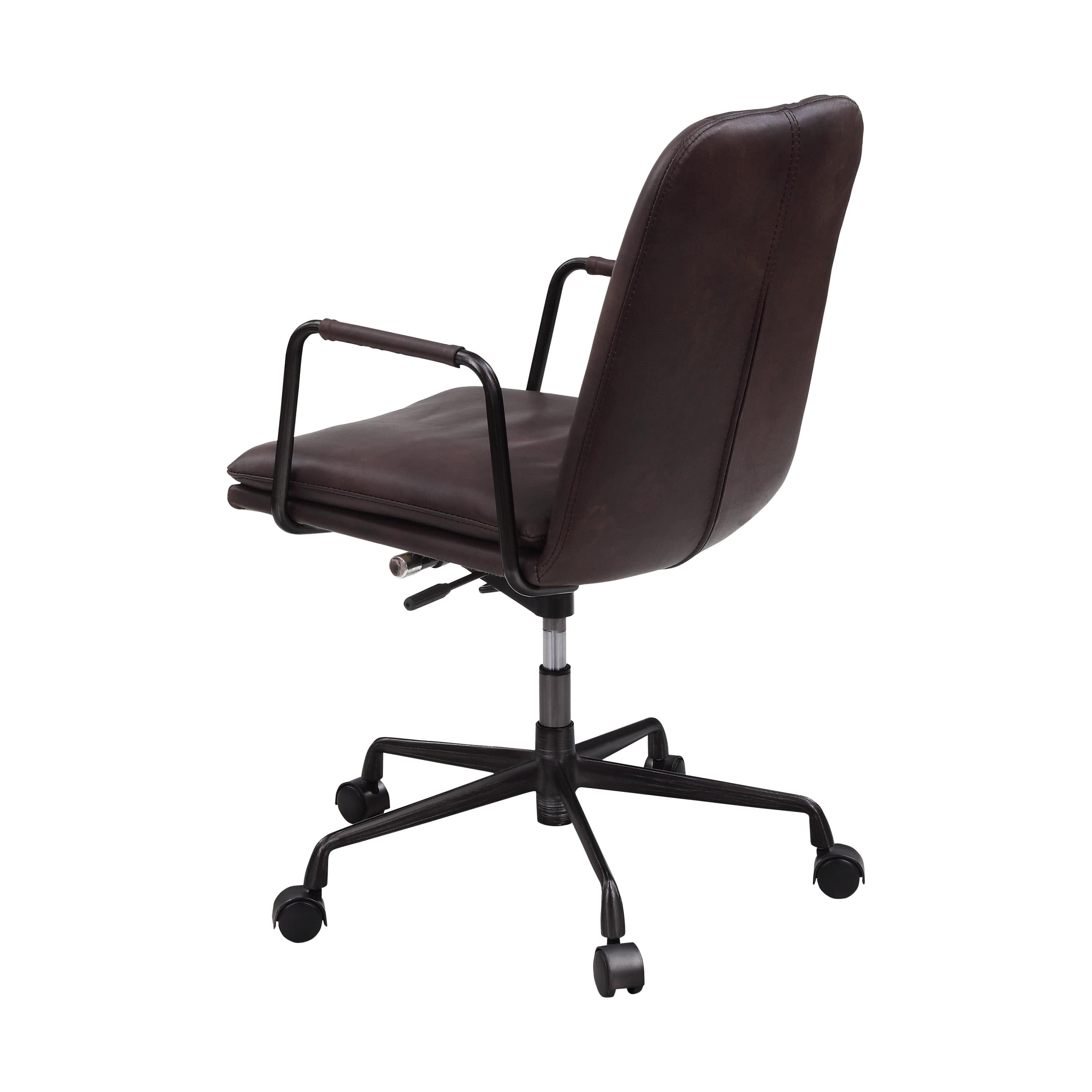 Shop ACME Eclarn Office Chair, Mars Leather 93173 Mademoiselle Home Decor