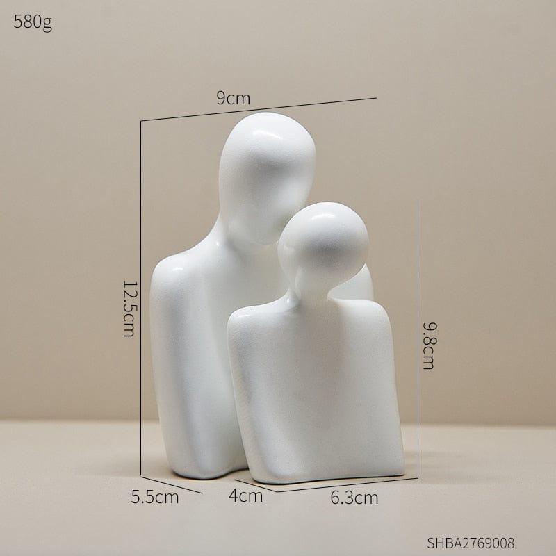 Shop 0 I Nordic Sculpture Room Decor Bedroom Office Table Accessories Family Statue Christmas Ornaments Home Decoration Resin Figurines Mademoiselle Home Decor